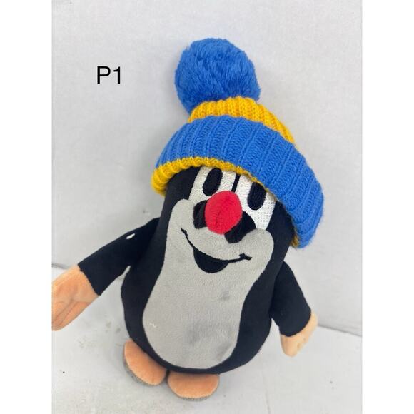 Zdenek Miler - "The Little Mole" Czech Republic Small Plush Soft Toy W/Hat - Picture 1 of 6